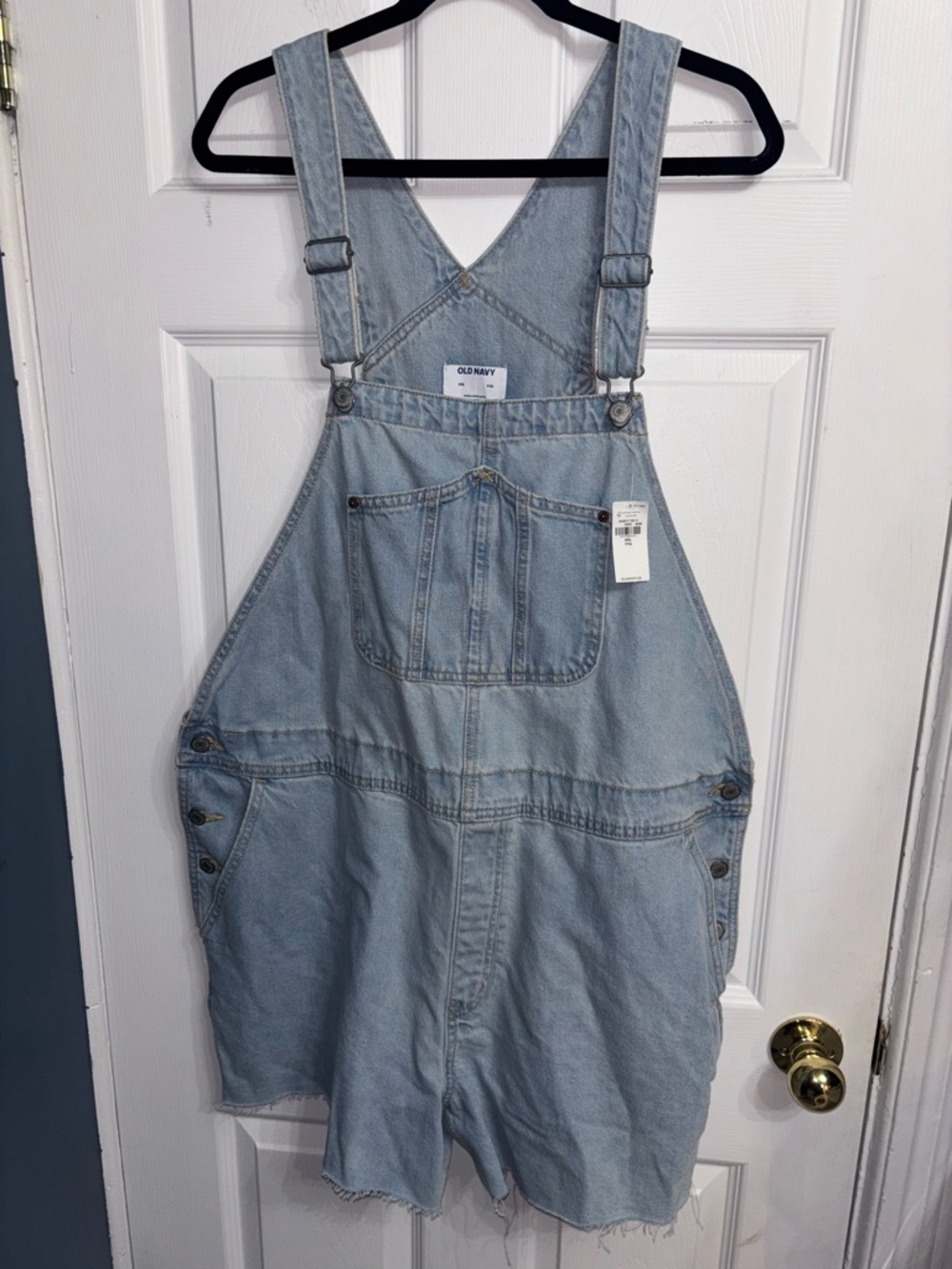 Old Navy Light Blue Denim Overall Shorts